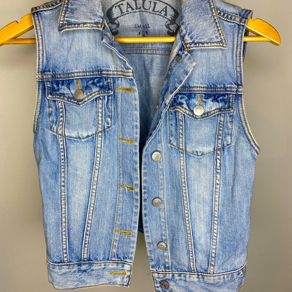 Talula Jean vest (Aritzia)